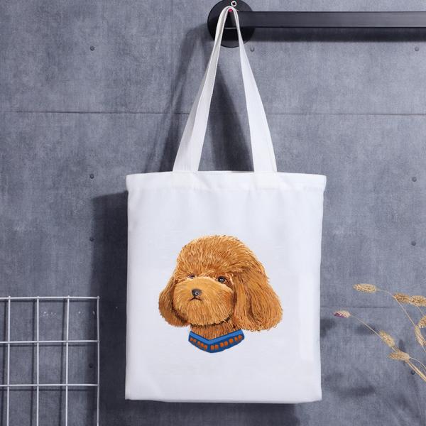 Ladies Shoulder Shopping Cotton Canvas Tote Bag Custom Printed Logo