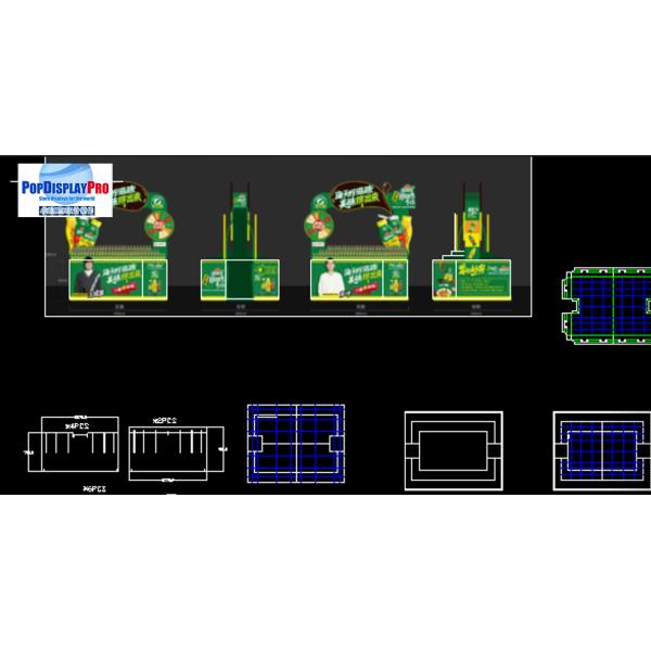 Дисплей 500KGS паллета картона магазина Haday магазина Yonghui для соуса устрицы