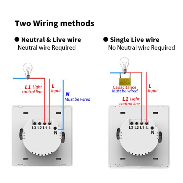 OEM Universal Touch Wifi Light Switch 3 gang For Smart Home Automation