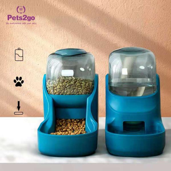 Бочонка зерна Pets2go шары фидера любимца 2.5kg автоматического пластиковые