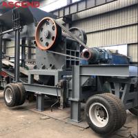 planta do triturador de maxila do motor diesel do móbil da máquina de 20 50 100 Ton Per Hour Mining Crusher