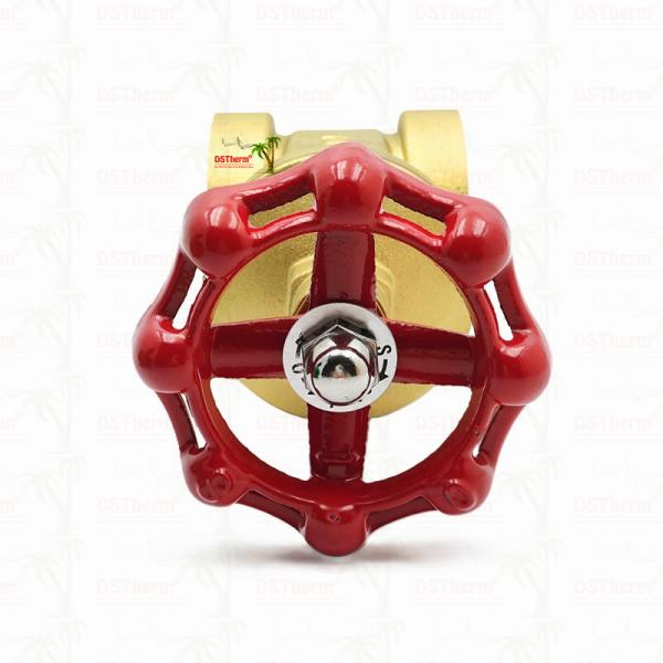 Brass Gate Valve With Red Handle 2