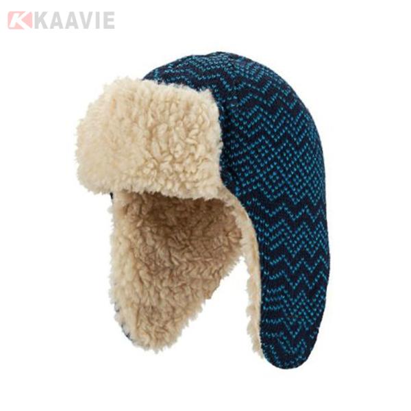 Winter Warm Hiking Ski Faux Fur Russian Aviator Trapper Hat With Face Cover