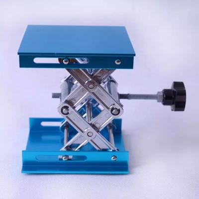 150x150mm Lab Stand Table Scissor Lift Aluminum Oxide Laboratory Scissor Lift