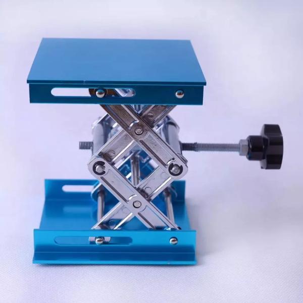 a tabela do suporte do laboratório de 150x150mm Scissor o laboratório do óxido de alumínio do elevador Scissor o elevador