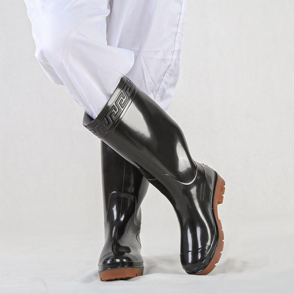 Anti-Slip Outdoor Work Rubber Boots High Heel Standard Custom Logo Waterproof Men Women Pvc Rain Boots Fisherman Boots