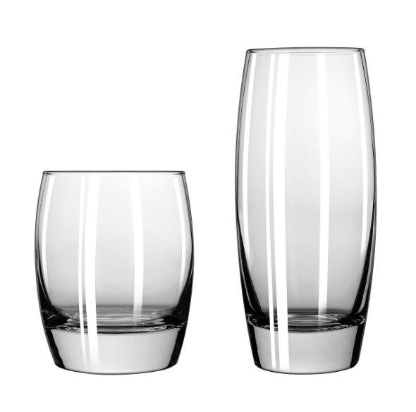 Libbey F2345 Andy's glass of heat-resistant clear blue drink glasses high juice glass water glass