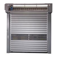 2 mm Porta automática de rolos 304 aço inoxidável segurança industrial durável