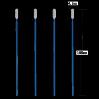 165mm longs écouvillons non pelucheux d'astuce de mousse de Cleanroom de poignée pour des cannelures