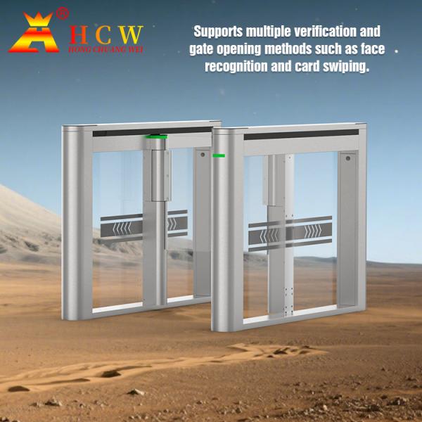 Porte d'oscillation bidirectionnelle complètement automatique de contrôle d'accès du tourniquet IP54 de barrière d'oscillation