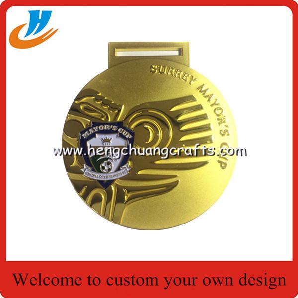 Custom die cast  medals with gold silver copper plated medals