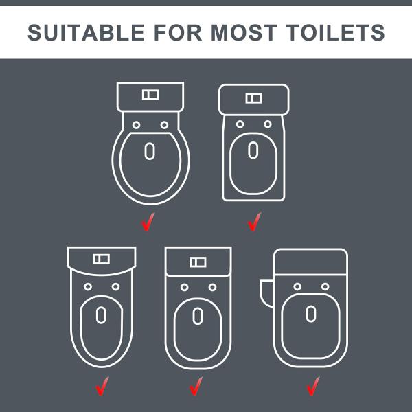 Grey + White 3 In 1 Potty Training Toilet Seat With Step Stool Ladder For 1-6 Year'S Old