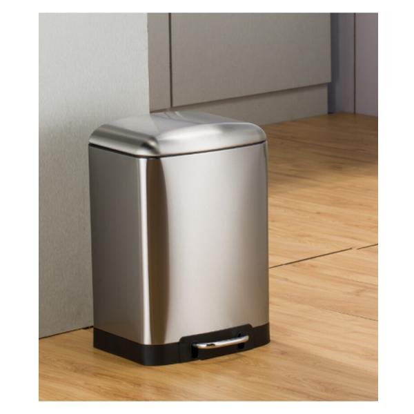 Living Room Indoor Trash Can High End Stainless Steel Pedal Trash Can