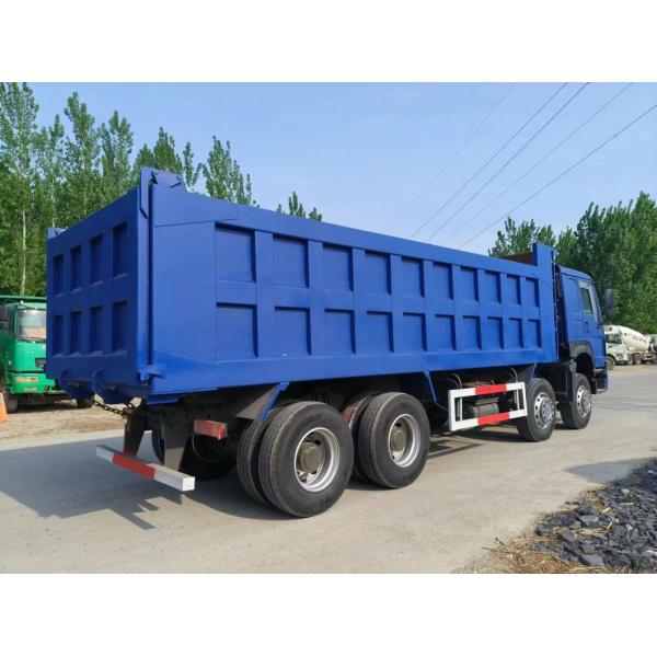 Used HOWO Tipper Truck 8X4 Dark Blue Euro3 for Heavy Duty Dump in Urban Construction