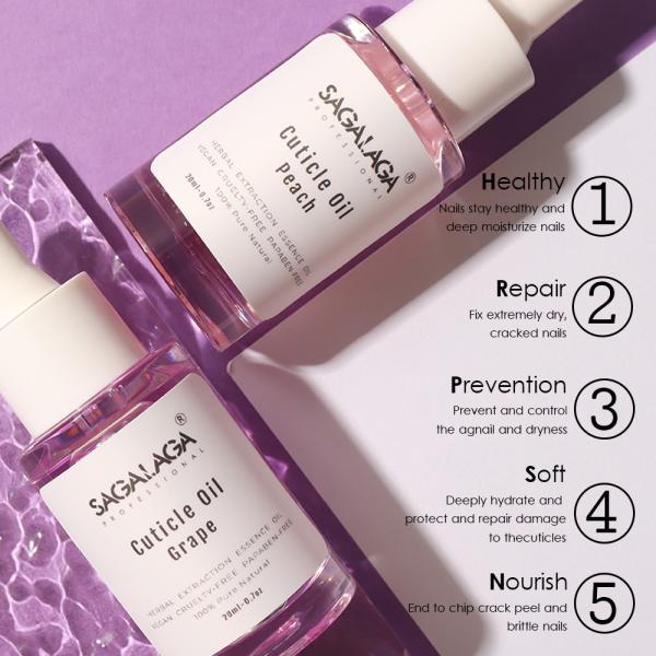 Healthy Formulate Nail Care SAGALAGA Strengthening Oil Nourish Hydrates Cuticle Oil for Moisturizing Nails Custom Logo