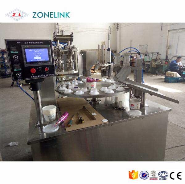 Induction Automatic Cup Filling and Sealing Machine for Food Shop 800 KG Capacity