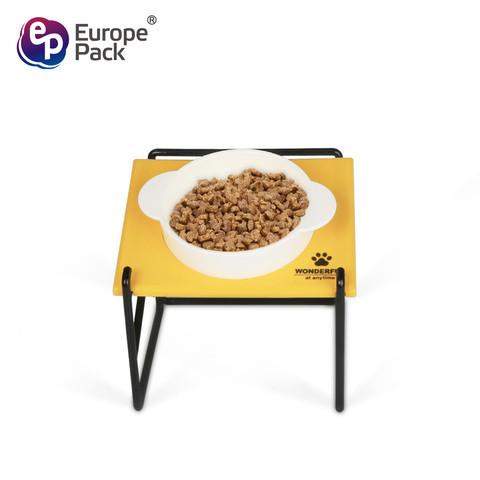 Cat and dog pet travel outdoor portable bowl rack