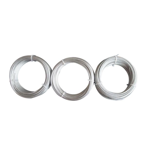 7x7 Structure PVC Coated Steel Cable with 1570-1960MPa Tensile Strength and 1-10mm Diameter Galvanized Steel Wire Rope