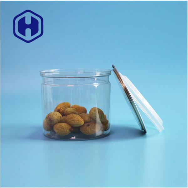 401# Latas cilíndricas PET resistentes à água duráveis para embalagens alimentares de snacks, especiarias e nozes