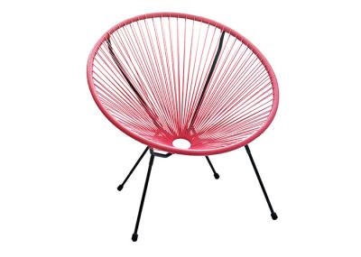 OEM ODM K.D. Metal Garden Rattan Chair All Weather Resistant For Courtyard