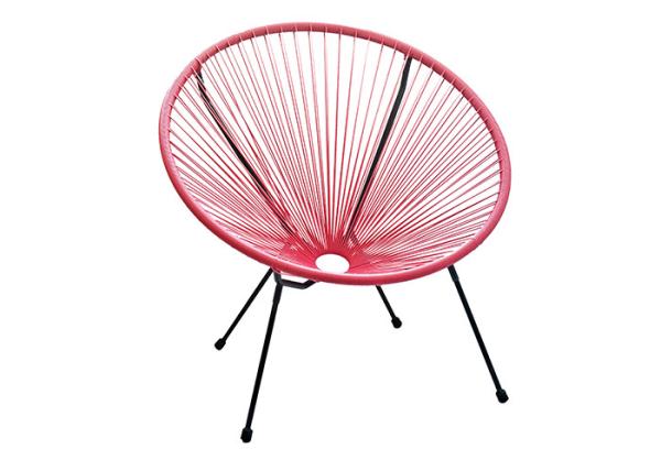 OEM ODM K.D. Metal Garden Rattan Chair All Weather Resistant For Courtyard