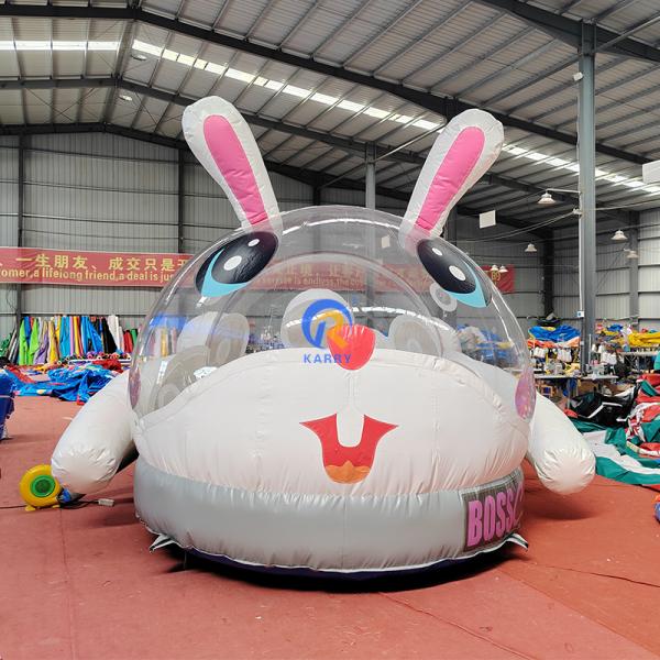 CE/EN71/EN14960 Certified Inflatable Bubble Tent for Toddlers White Outdoor Bounce House