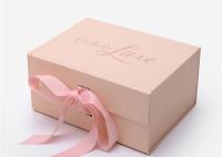 Claro - espessura personalizada rígida de empacotamento dobrável lisa do projeto 2mm da caixa do rosa
