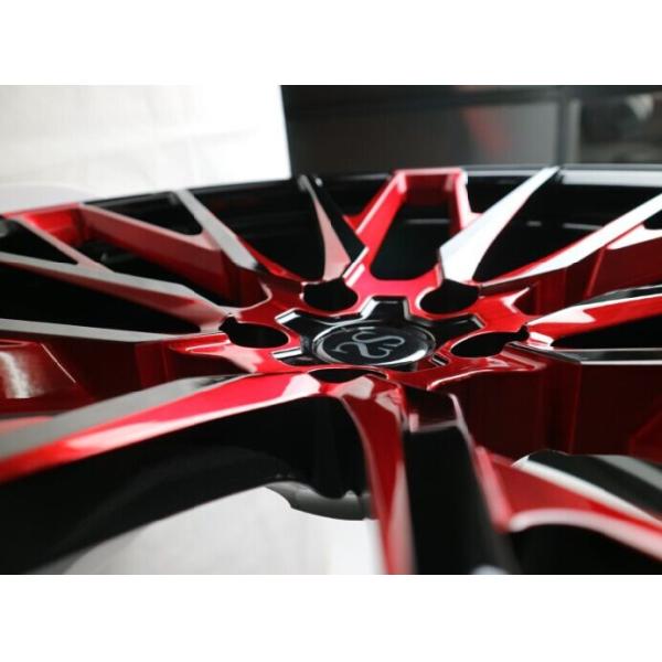 расположенная ступенями дюймом оправа колеса пламени 21*10 красная выкованная кутомизе дизайн для Бенз