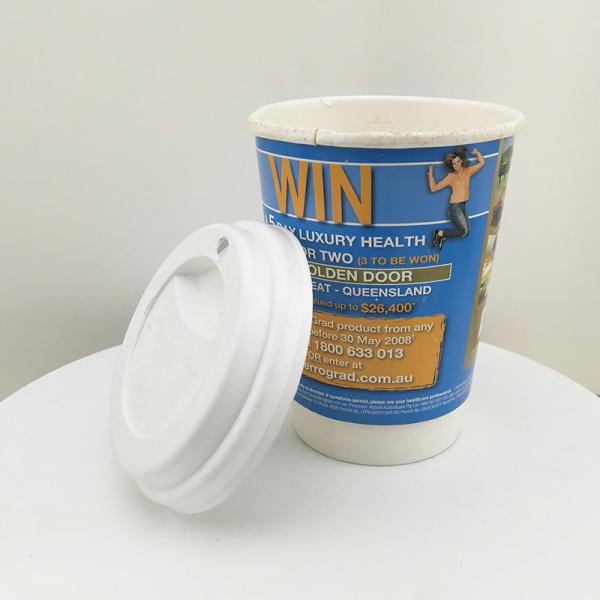 Экологически чистый двойной настенный бумажный стакан 10 унций одноразовая изоляция для горячего напитка