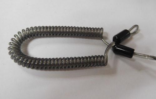 Old and popular style tether coil cord high quality coil tool retractable lanyard for safe