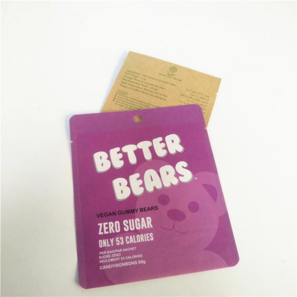 Bolso de empaquetado Cmyk del bocado plano de VMPET 1.2C NY 1.5C para el caramelo de la galleta