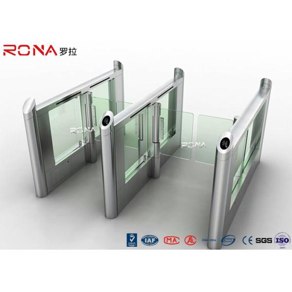 Stainless Steel Fingerprints Turnstile Entrance Gates Simple Appearance High Speed