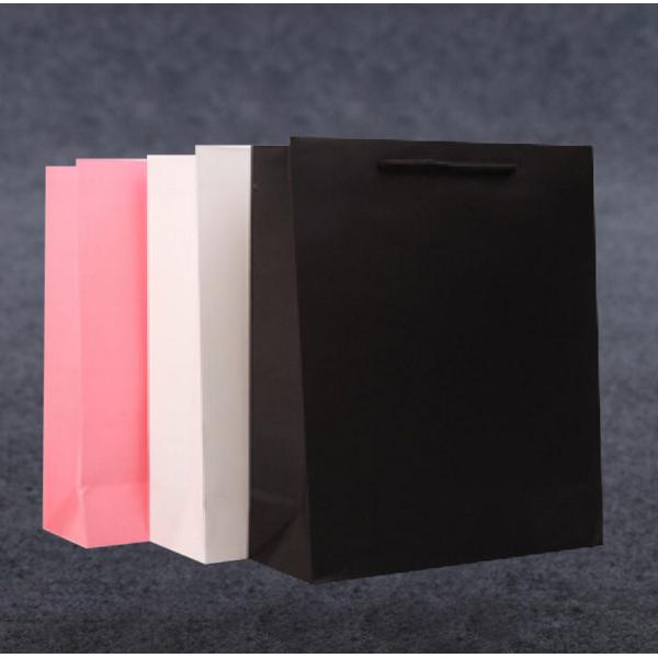 Custom Logo Printed Brown Color Paper Reusable Coffee Gift ,Bag Cheap Shopping Bag Wholesale