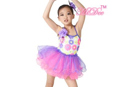 MiDee Dance Costume Ballet Tutu Dress Camisole Sequins Tiered Tulle Skirt