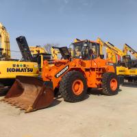 Cargador de ruedas usado de la marca coreana Doosan DL505 con capacidad de cubo de 2,7 m3