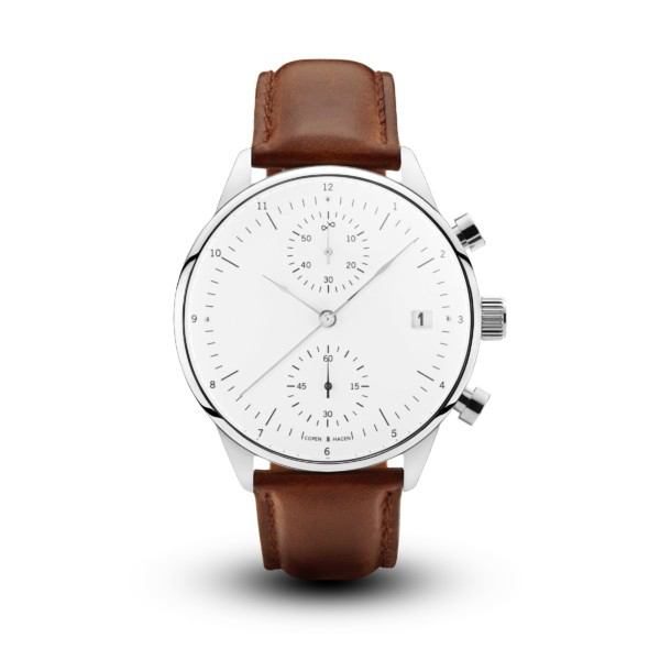 Quartz 316L Silver Stainless Steel Watch 3 Bar With Date / 40x11mm Size