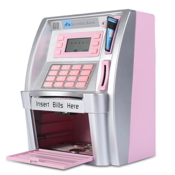 VENDA QUENTE BONITA DAS CRIANÇAS NA COR COR-DE-ROSA OU DE PRATA DIGITAL DO ABS DO MEALHEIRO DA SENHA DAS AMAZONAS QUE CONTA COFRES FORTES DO BANCO DO DINHEIRO