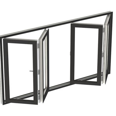 Clear Glass Stacking Trifold Mesh Philippines Aluminum Folding Tinted Fold Out Window