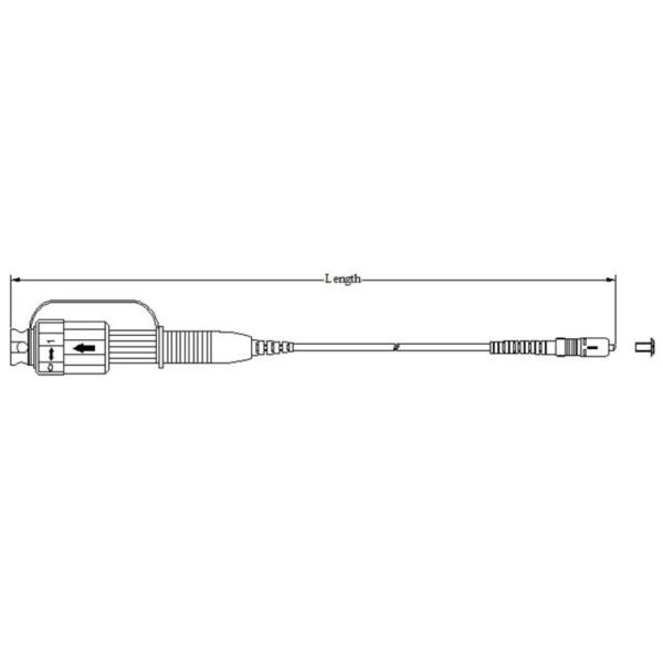 2.0*3.0mm Диаметр кабеля SC/APC на SC/UPC Волоконно-оптический патч-кабель для сети FTTx CATV
