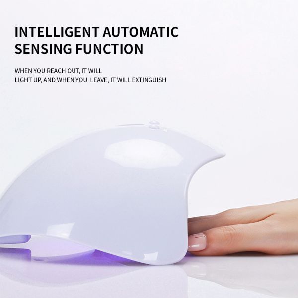 Professional UV LED Nail Lamp with 365NM & 405nm Twin Wavelength Lights, Rechargeable Battery, and Fast Curing Time for Salon and Home Use