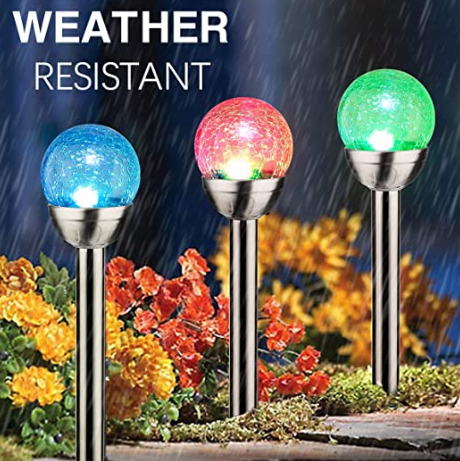 0.06Watts 2.26 Pounds Outdoor Solar Ball Lights