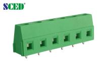 5.08mm Screw PCB Terminal Block 300V 10A Brass Green Euro Type Raising Series