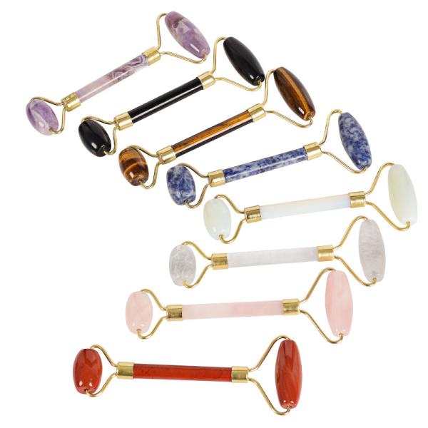 Multi Color Gua Sha Jade Roller For Under Eye Bags