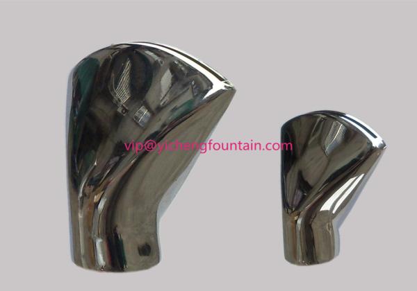 Fixed Fan Shape Spray Water Fountain Nozzles Brass SS / Brass With Chrome Material