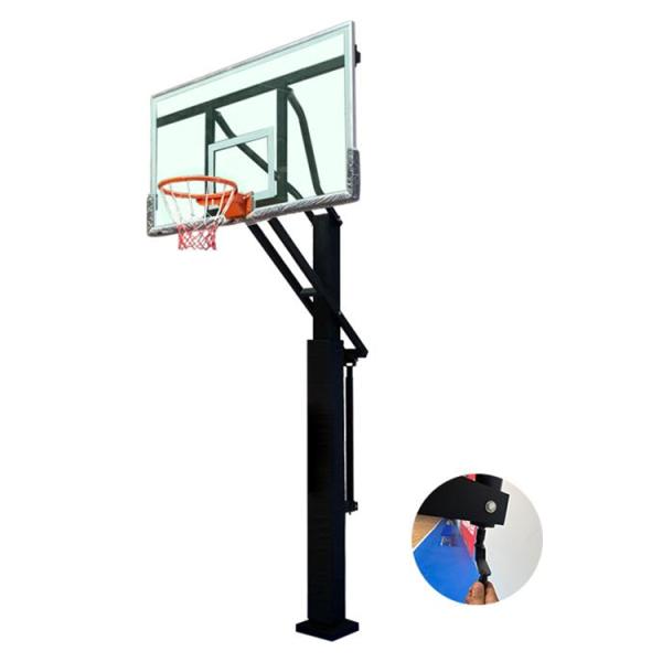 CE Certification Premium Quality Eco-Friendly Basketball Hoop Stand Tempered Glass Outdoor American Style Basketball Stand Hoop