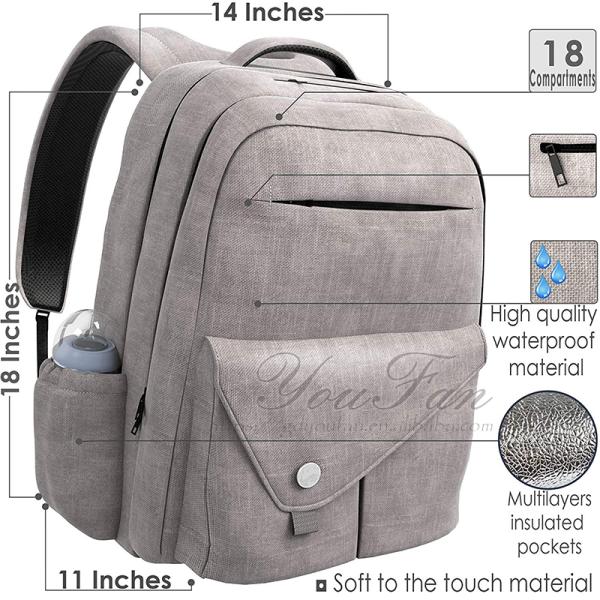 Waterproof Diaper Bag Backpack Travel Organizer for Baby