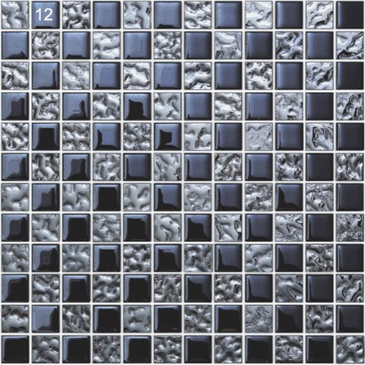 Wear-resistant Glass and Metal Swimming Pool Mosaics For Hotel