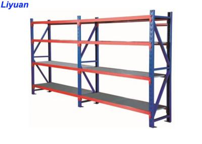 Sistema longo do shelving do período de Boltless da construção de aço, shelving longo resistente do período