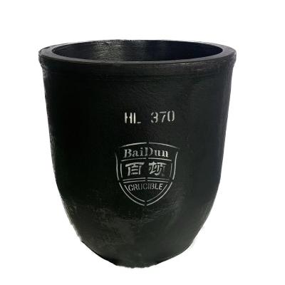 Conventional High Purity Graphite Crucible 1-100kg Round Aluminium Melting Crucible