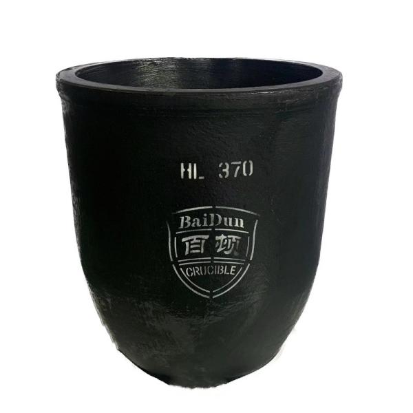 Conventional High Purity Graphite Crucible 1-100kg Round Aluminium Melting Crucible